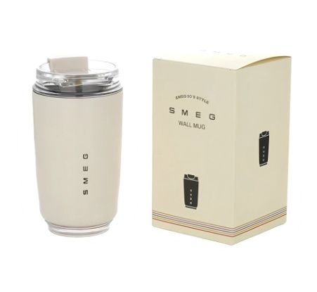 SMEG 240ml Stainless Steel Insulated Vacuum Coffee Travel Mug SMEG 240ml Stainless Steel Insulated Vacuum Coffee Travel Mug