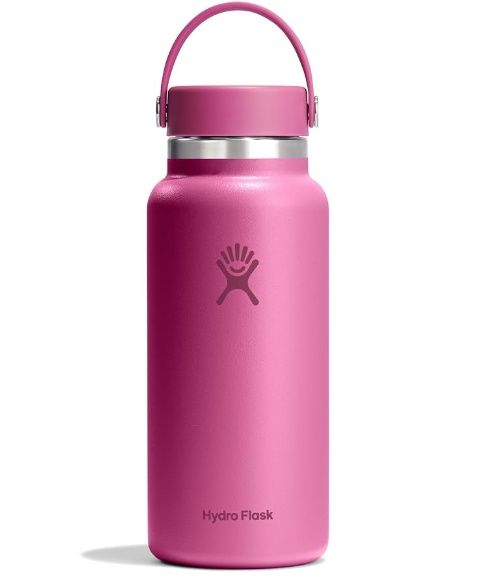 Hydro Flask 32 Oz Stainless Steel Wide Mouth Water Bottle with Leakproof Flex Cap, Reef