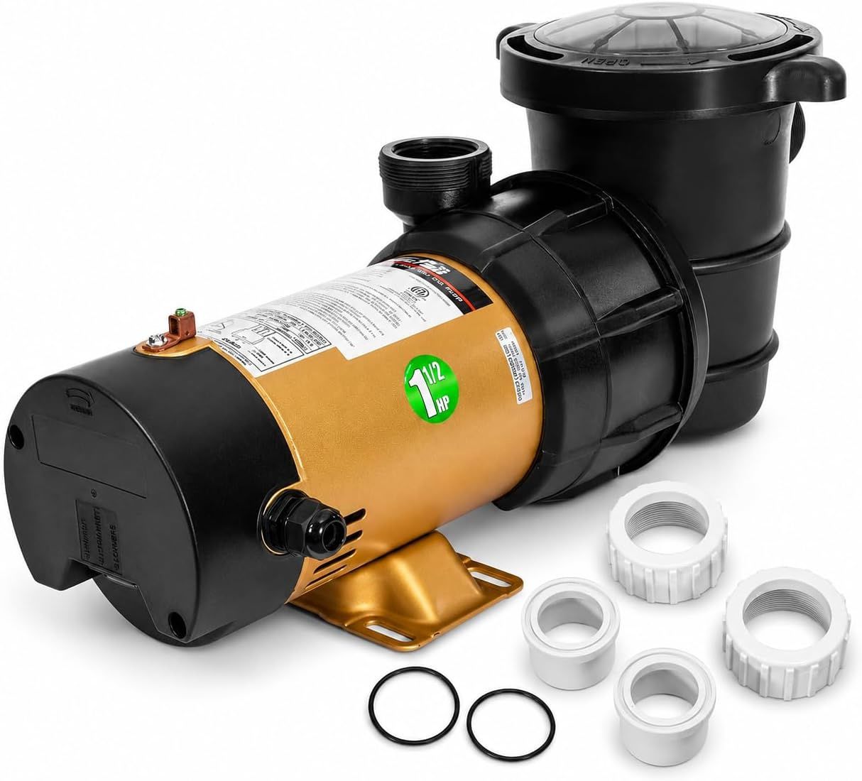 XtremepowerUS - 1.5HP 2-Speed Variable Pool Pump High