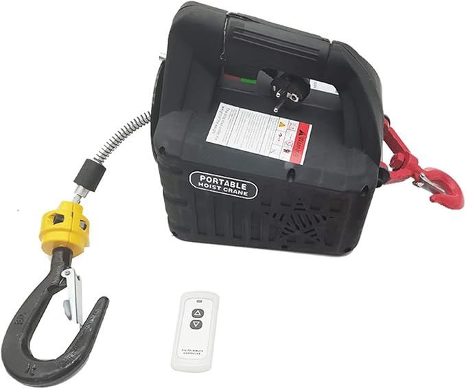 500Kg Portable Crane Electric Hoist for Cars, Home Improvement
