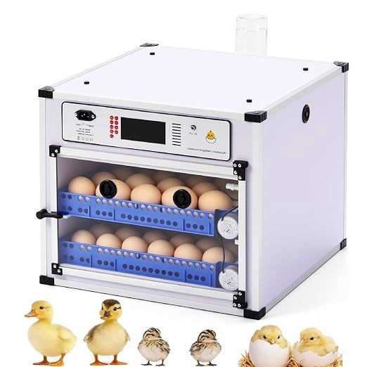 136 Eggs Automatic Poultry Incubator with Digital Temp Humidity Control 136 Eggs Automatic Poultry Incubator with Digital Temp Humidity Control