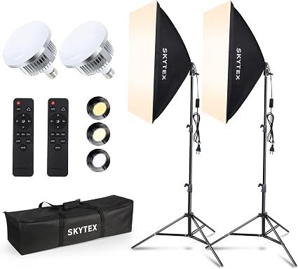Skytex Softbox Lighting Kit 2Pack 20x28in Soft Box | 85W 2700-6400K E27 LED Skytex Softbox Lighting Kit 2Pack 20x28in Soft Box | 85W 2700-6400K E27 LED