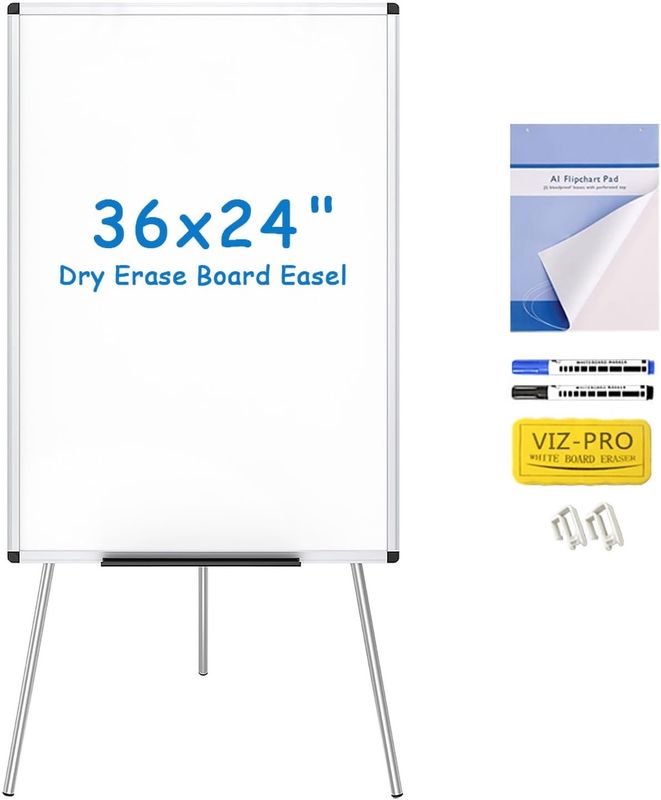 VIZ-PRO Dry Erase Easel Whiteboard VIZ-PRO Dry Erase Easel Whiteboard