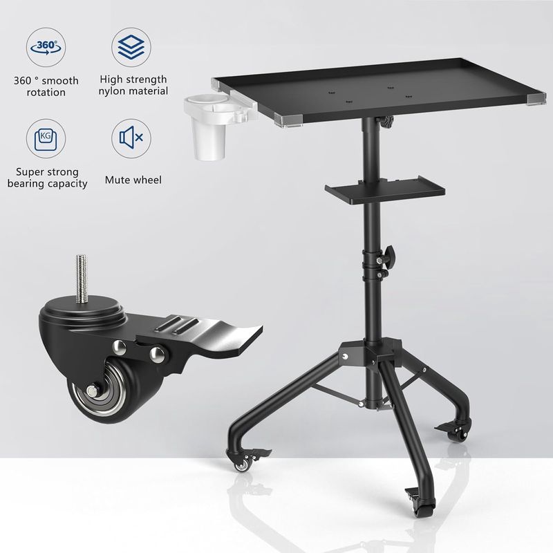 ZHOOGE Salon Tray Cart on Wheels ZHOOGE Salon Tray Cart on Wheels