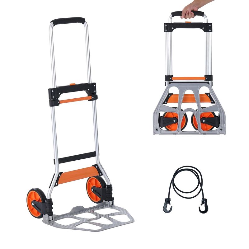 VEVOR Folding Hand Truck, 275 lbs Load Capacity VEVOR Folding Hand Truck, 275 lbs Load Capacity