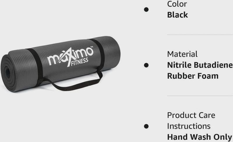Maximo Fitness Yoga Mat (Black)
