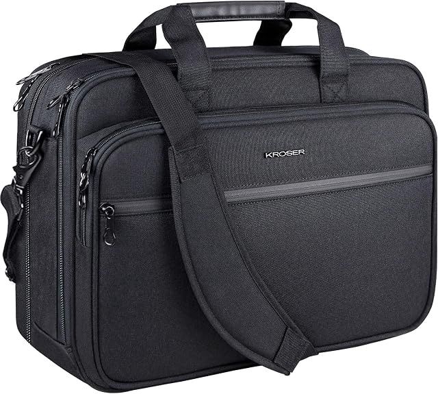 KROSER Laptop Bag Premium Laptop Briefcase Fits Up to 17.3 Inch Laptop KROSER Laptop Bag Premium Laptop Briefcase Fits Up to 17.3 Inch Laptop