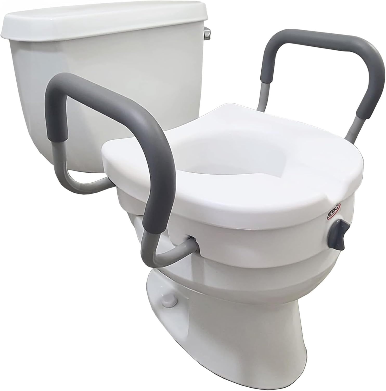 Carex E-Z Lock Raised Toilet Seat
