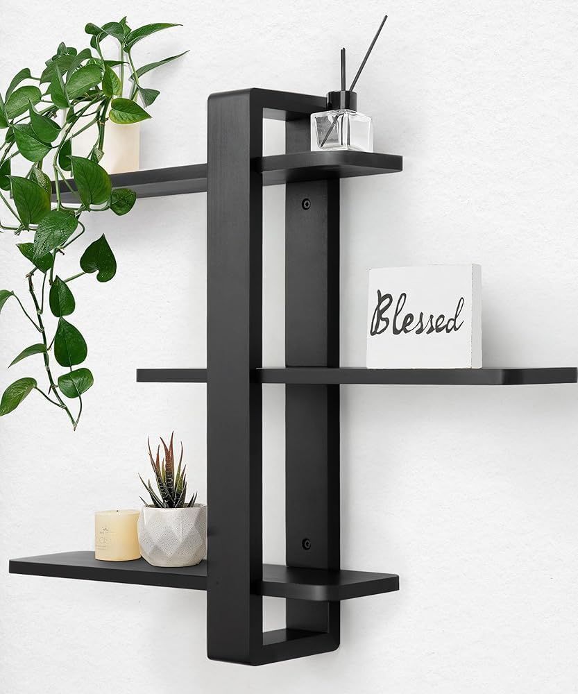 Black Floating Shelves