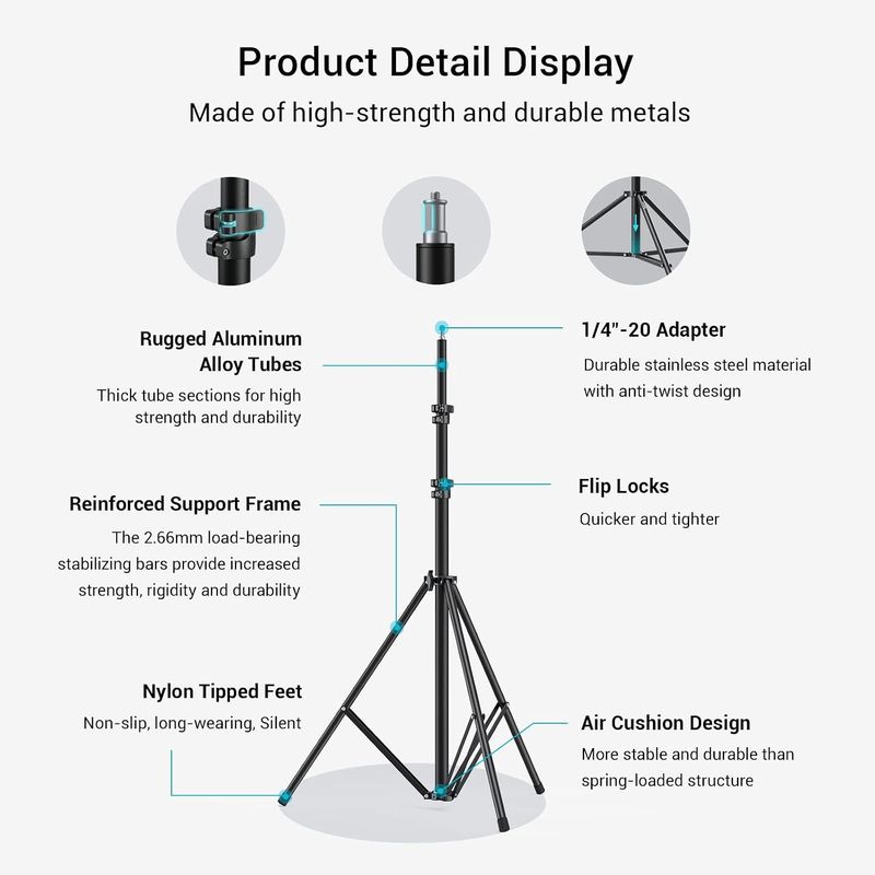 Photography Light Stand 110"/9.2ft/280cm Photography Light Stand 110"/9.2ft/280cm