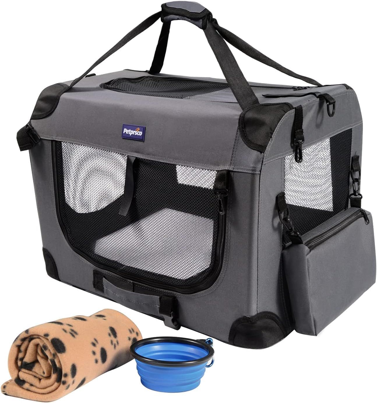 Portable Collapsible Dog Crate, Travel Dog Crate 24x17x17 Portable Collapsible Dog Crate, Travel Dog Crate 24x17x17
