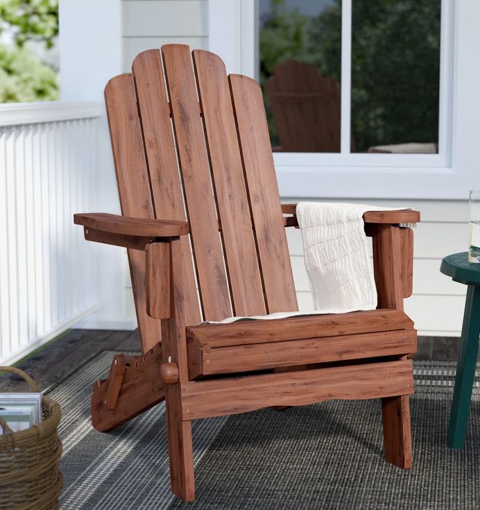 Blackwell Acacia Foldable Outdoor Adirondack Chair Blackwell Acacia Foldable Outdoor Adirondack Chair
