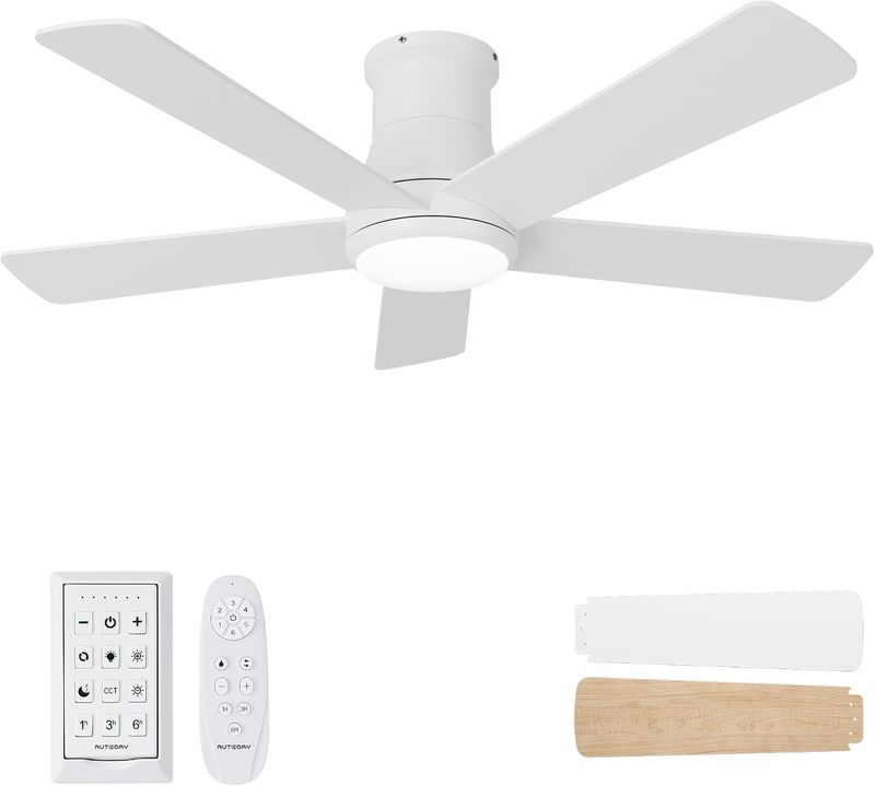 42 Inch Low Profile Ceiling Fan with Light