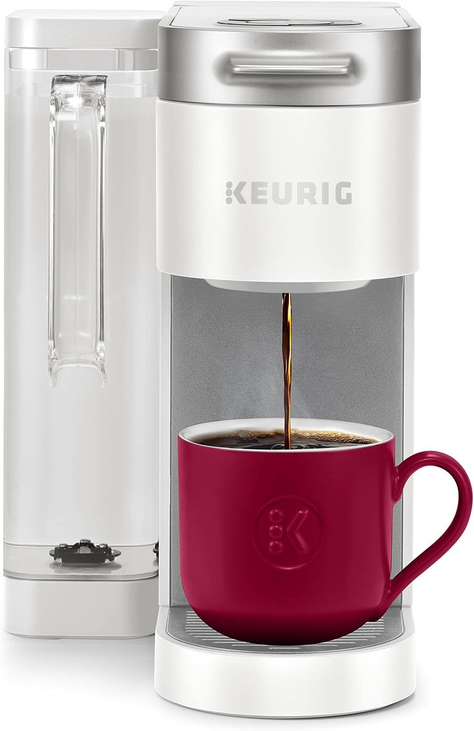 (WHITE) K-Supreme Single Serve K-Cup Pod Coffee Maker (WHITE) K-Supreme Single Serve K-Cup Pod Coffee Maker