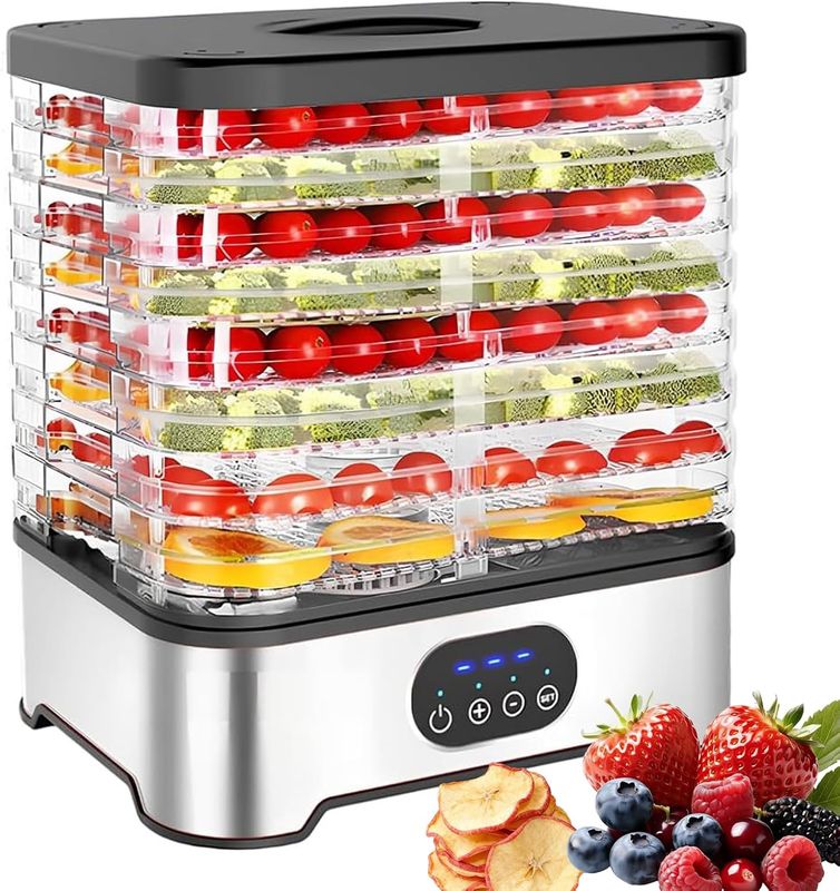 Food Dehydrator, 8 Tray Food Dryer Machine with Digital Display