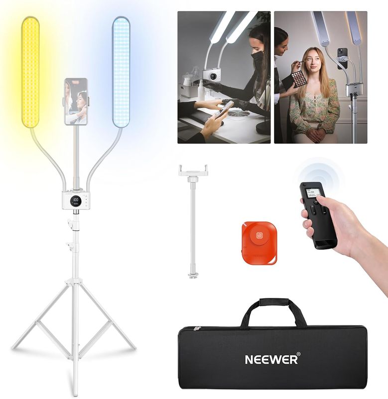 NEEWER Esthetician Light with Phone Holder & Travel Bag Kit NEEWER Esthetician Light with Phone Holder & Travel Bag Kit