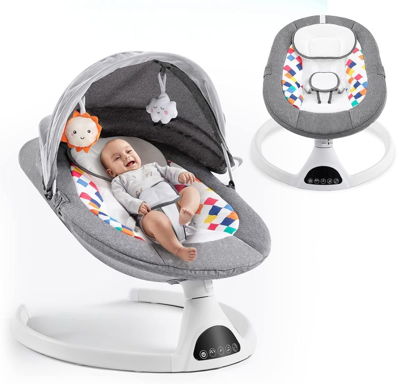Baby Swing for Newborn Electric Baby Swings with Music Speaker