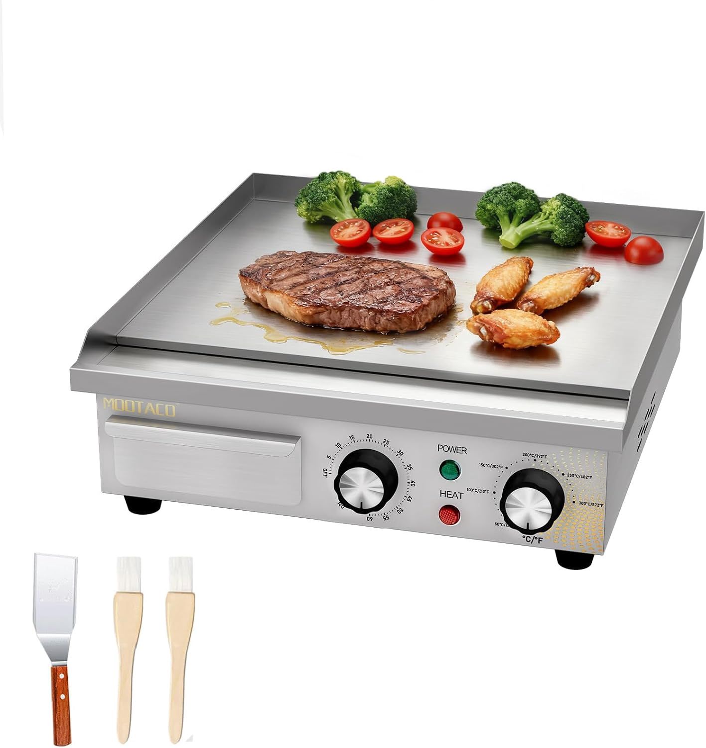 14“ Commercial Electric Griddle with Timer 14“ Commercial Electric Griddle with Timer