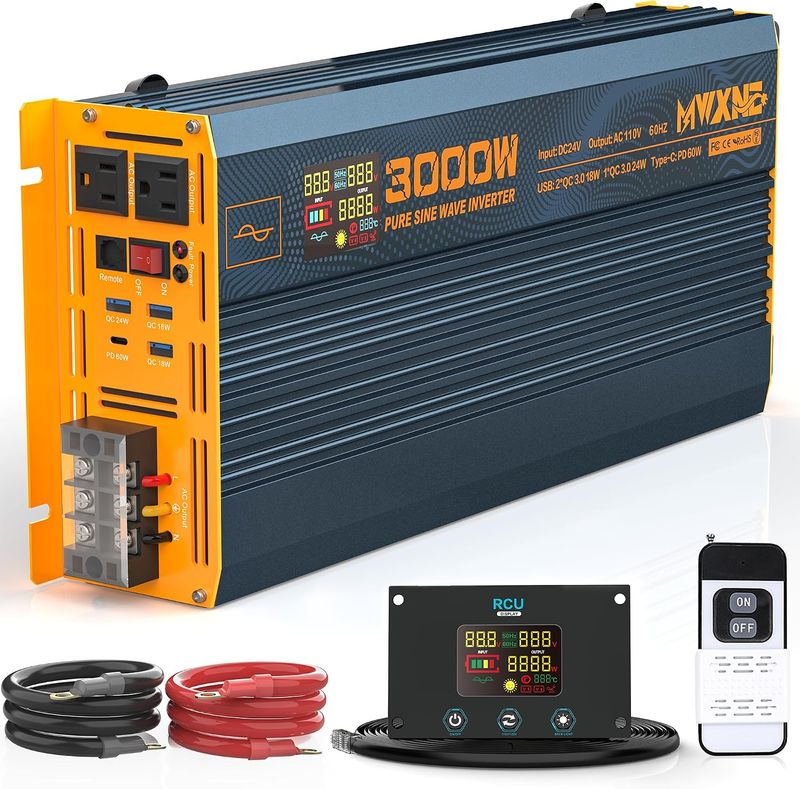 3000W Pure Sine Wave Power Inverter DC 24V to 110V 120V 3000W Pure Sine Wave Power Inverter DC 24V to 110V 120V