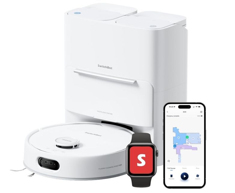 SwitchBot S20 Robot Vacuum and Mop with Matter, 10000Pa Powerful Suction SwitchBot S20 Robot Vacuum and Mop with Matter, 10000Pa Powerful Suction