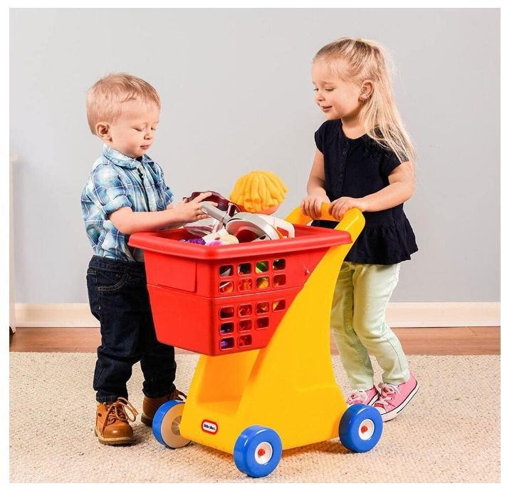 Shopping Cart - Yellow/Red Shopping Cart - Yellow/Red