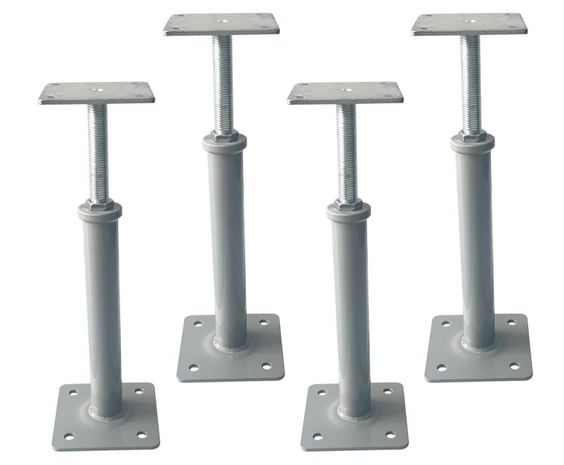 4 Pack Adjustable House Jacks, 11.8"-16" Screw Jack Post | 8800 Lbs Capacity Each 4 Pack Adjustable House Jacks, 11.8"-16" Screw Jack Post | 8800 Lbs Capacity Each