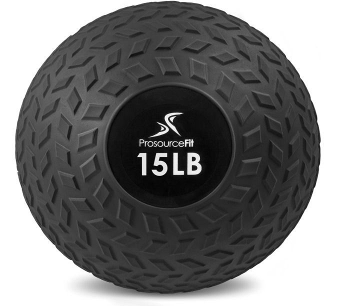 ProsourceFit Slam Medicine Balls 25lbs Smooth and Tread Textured Grip