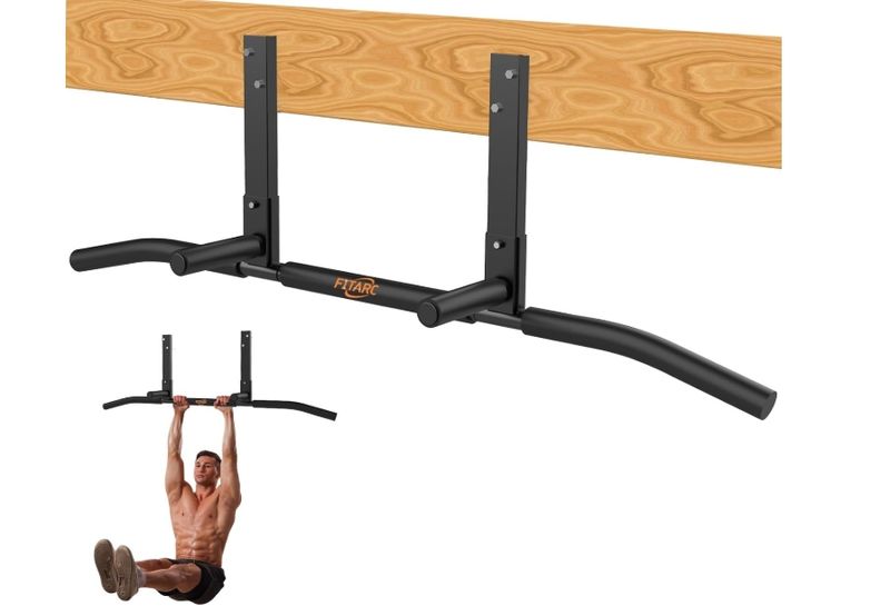 Joist Mount Pull Up Bar, Wall Mount Pull Up Bar for Doorway | Home Gym