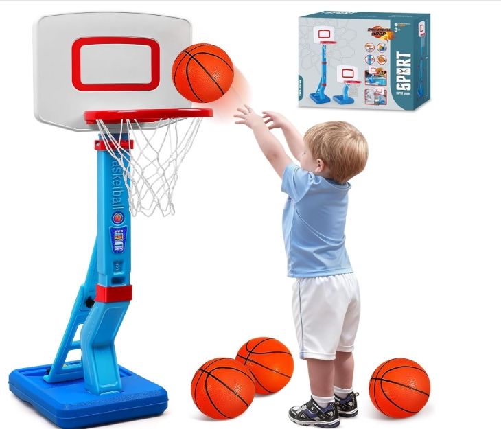 Toddler Basketball Hoop Indoor, Height Adjustable Kids Basketball Hoop Toddler Basketball Hoop Indoor, Height Adjustable Kids Basketball Hoop
