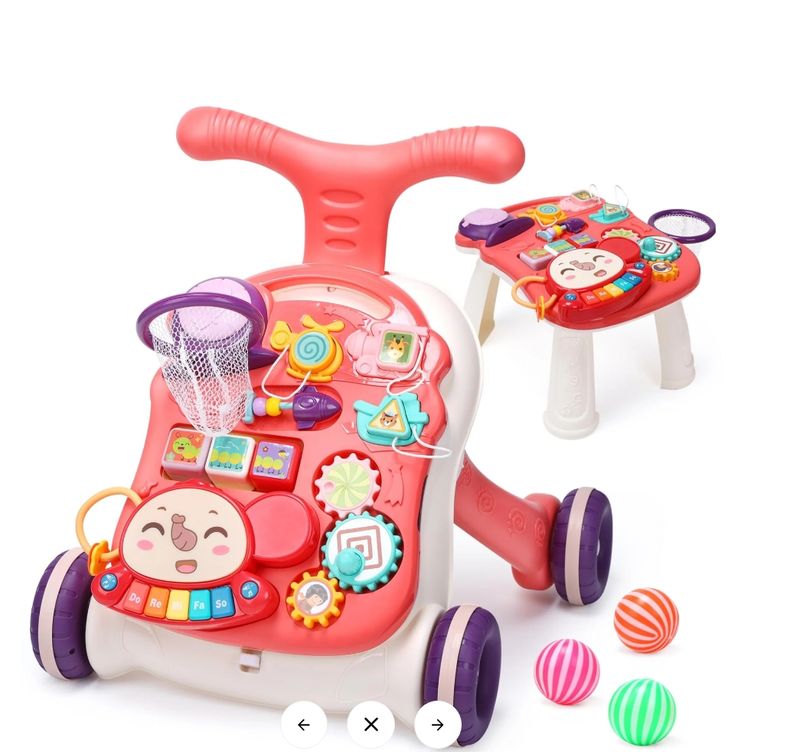 CUTE STONE Baby Walker for Boys Girls, 2 in 1 Sit-to-Stand Learning Walker CUTE STONE Baby Walker for Boys Girls, 2 in 1 Sit-to-Stand Learning Walker