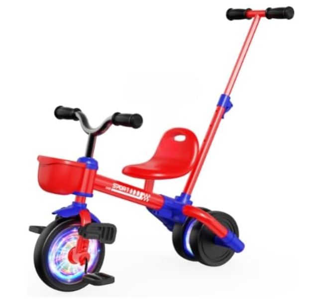 HappyGoLucky 5 in 1 Evolutionary Children's Tricycle, Children's Bicycle 1-5 Years HappyGoLucky 5 in 1 Evolutionary Children's Tricycle, Children's Bicycle 1-5 Years