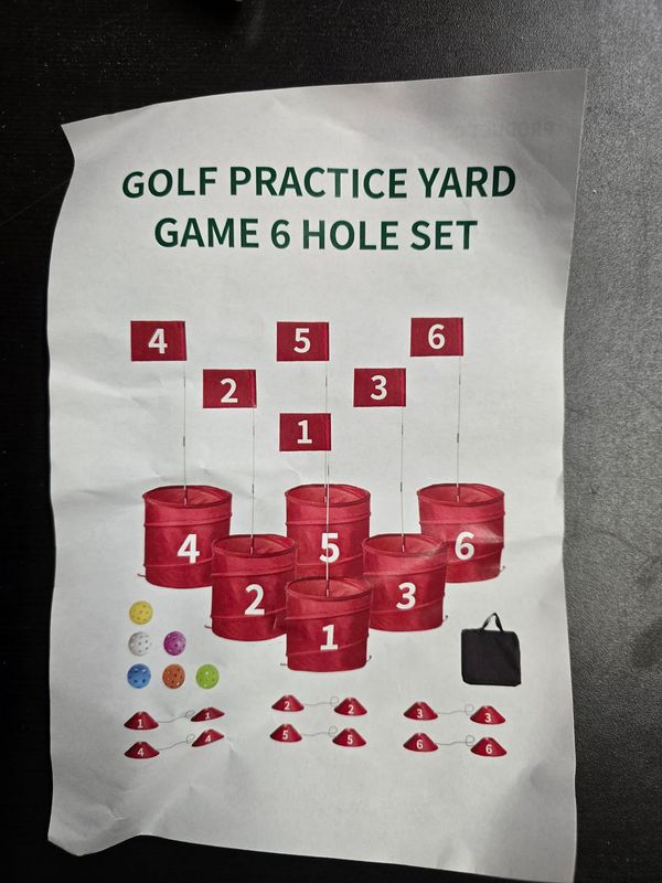 Golf Practice Yard Game – 6 Hole Set