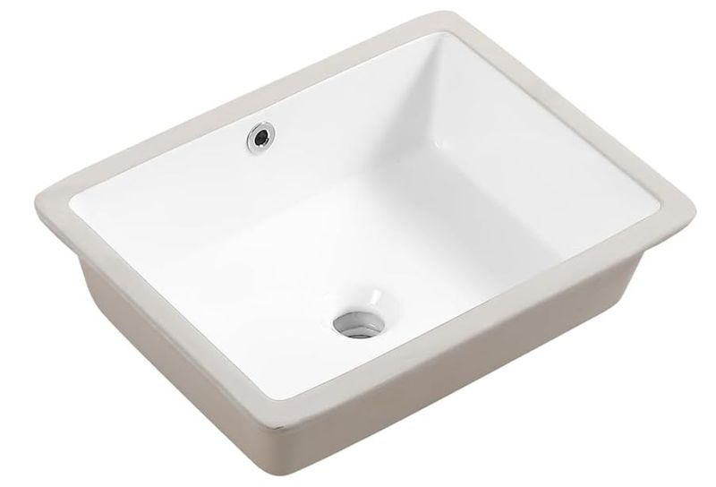 20in Undermount Bathroom Sink Rectangular, 20" x 16" Vessel Sink Rectrangle