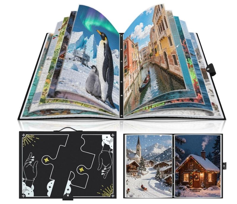 1000 Pieces Puzzle Binder Folder with 26 Pockets 1000 Pieces Puzzle Binder Folder with 26 Pockets