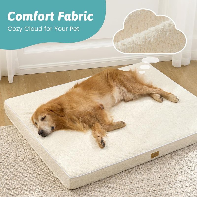 COZY KISS Flat Dog Crate Bed Washable for Medium Small Dogs COZY KISS Flat Dog Crate Bed Washable for Medium Small Dogs