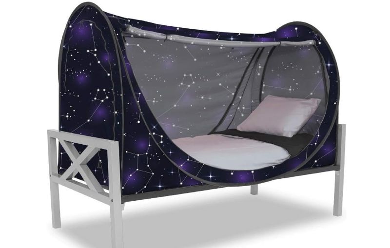 Pop up Privacy Bed Tent Deluxe Canopy with Eclipse Theme - Twin/Starry Constellation Pop up Privacy Bed Tent Deluxe Canopy with Eclipse Theme - Twin/Starry Constellation