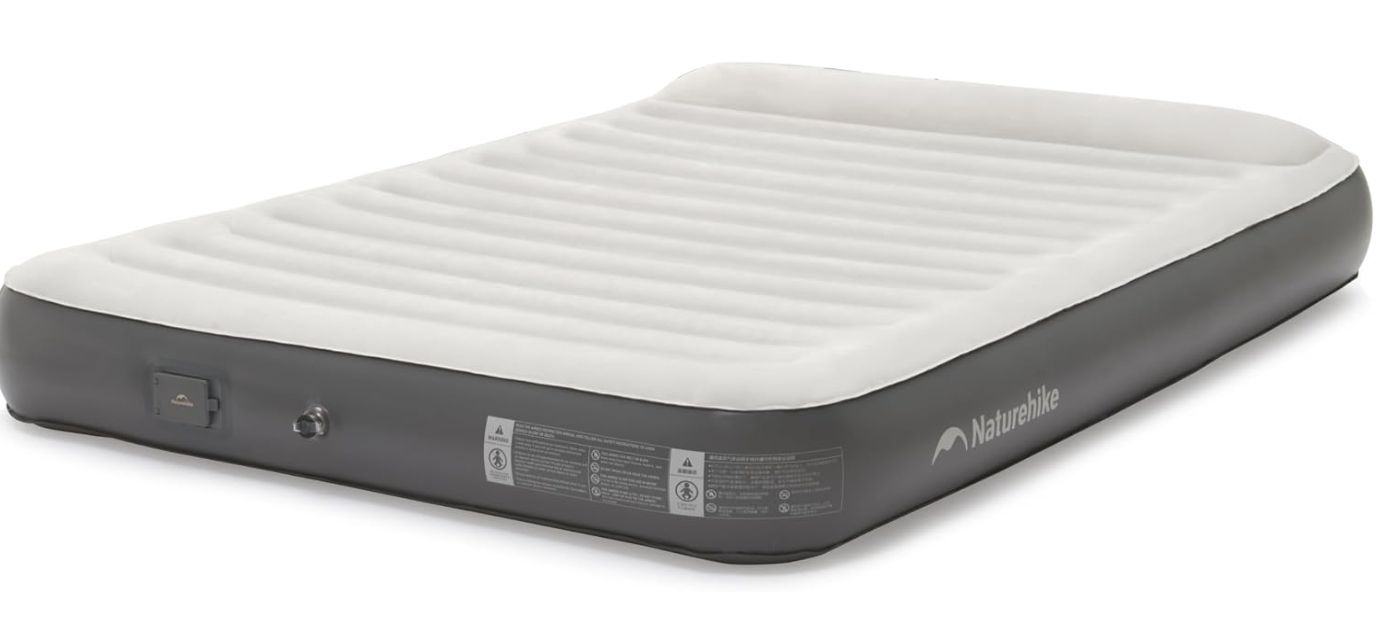 Naturehike Queen 1/2/3 Person Air Mattress with Built-in Air Pump, Self-Inflatable Naturehike Queen 1/2/3 Person Air Mattress with Built-in Air Pump, Self-Inflatable
