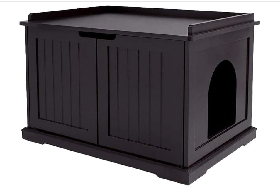 unipaws Cat Litter Box Enclosure Furniture, Cat Washroom, Hidden Litter Box Cover unipaws Cat Litter Box Enclosure Furniture, Cat Washroom, Hidden Litter Box Cover