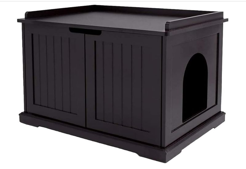 unipaws Cat Litter Box Enclosure Furniture, Cat Washroom, Hidden Litter Box Cover unipaws Cat Litter Box Enclosure Furniture, Cat Washroom, Hidden Litter Box Cover