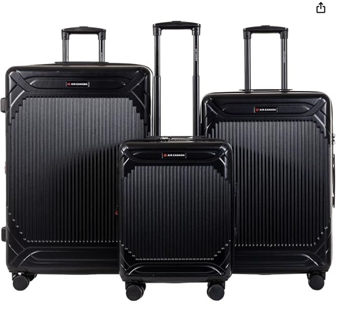 AIR CANADA 2-Piece Milan Hardside Luggage Set Rolling Spinner Durable Expandable Travel Suitcase AIR CANADA 2-Piece Milan Hardside Luggage Set Rolling Spinner Durable Expandable Travel Suitcase