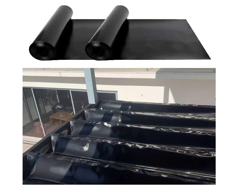 2 Rolls 50FT Black Waterproofing Membrane Black for Under Deck Drainage System 2 Rolls 50FT Black Waterproofing Membrane Black for Under Deck Drainage System