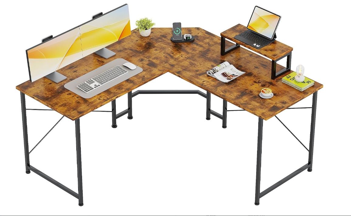 L-Shaped Gaming Desk, 50" Corner Desk, Computer Desk L-Shaped Gaming Desk, 50" Corner Desk, Computer Desk