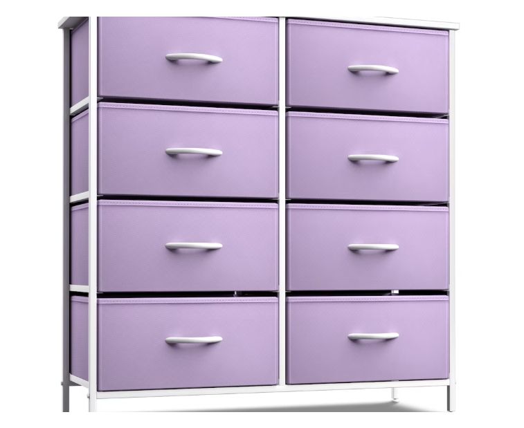 Sorbus Storage Cube Dresser with 8 Drawers - Purple Sorbus Storage Cube Dresser with 8 Drawers - Purple