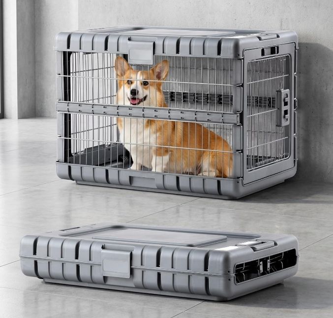 ZOMISIA Collapsible Dog Crate for Dogs - 28" L Heavy Duty Dog Kennel No Tools Required ZOMISIA Collapsible Dog Crate for Dogs - 28" L Heavy Duty Dog Kennel No Tools Required