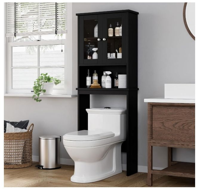Shintenchi Over The Toilet Storage Cabinet, Bathroom Shelf Organizer