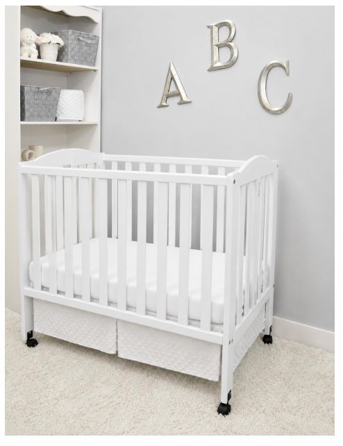 American Baby Company Heavenly Soft Minky Dot 3-Piece Mini/Portable Crib Bedding Set American Baby Company Heavenly Soft Minky Dot 3-Piece Mini/Portable Crib Bedding Set