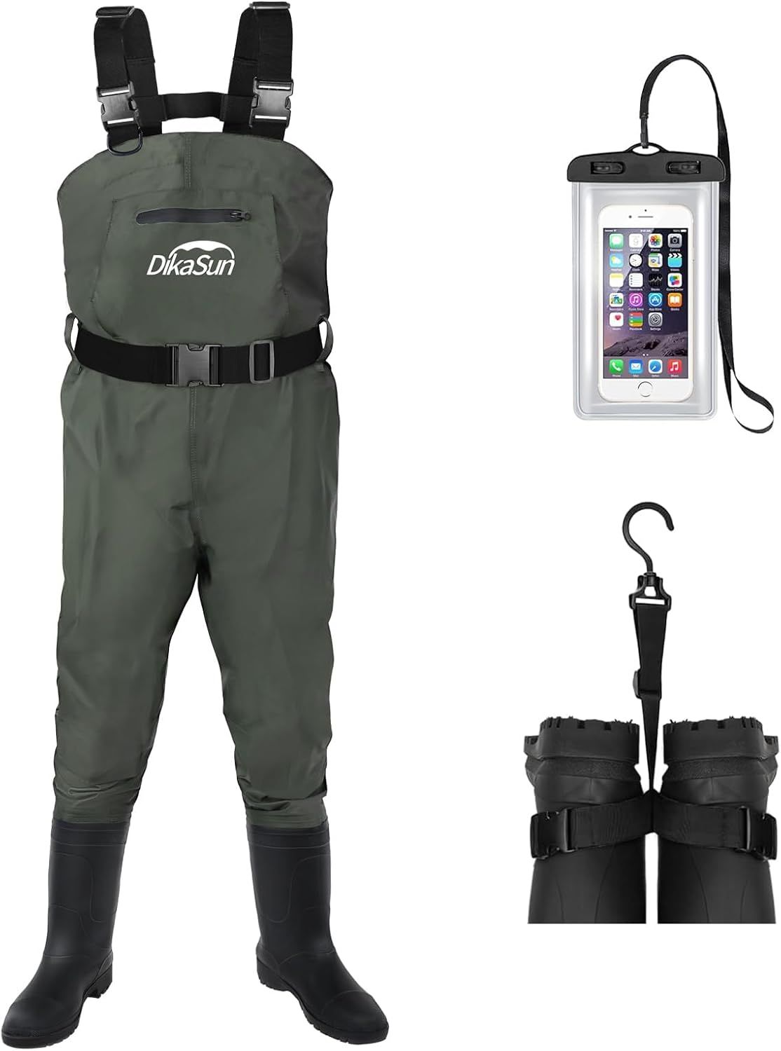 Chest Waders for Men & Women, Waterproof Fishing Waders | 2-Ply Nylon/PVC Bootfoot Waders for Outdoor,Sizes 4-13 Chest Waders for Men & Women, Waterproof Fishing Waders | 2-Ply Nylon/PVC Bootfoot Waders for Outdoor,Sizes 4-13