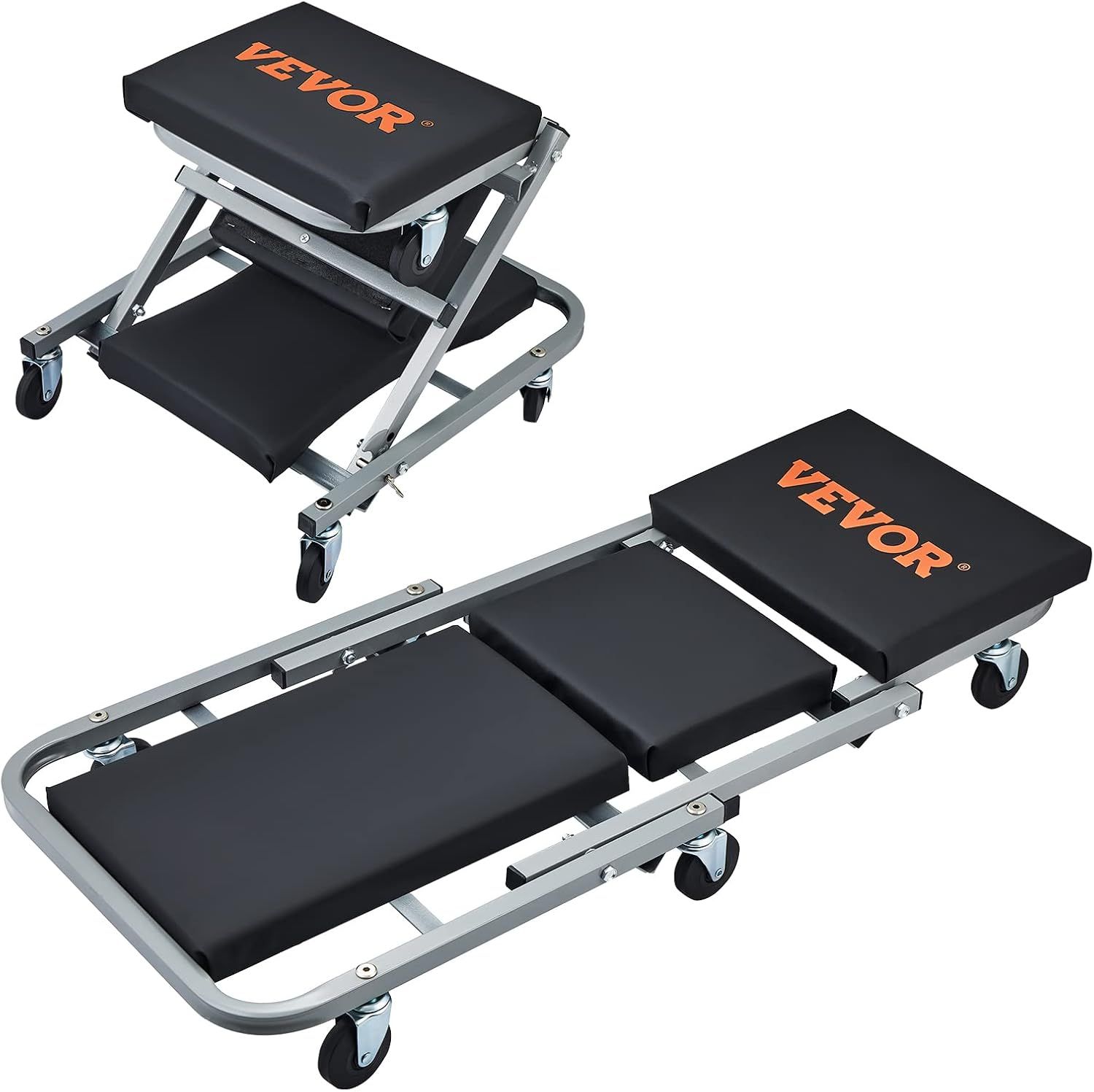 VEVOR Z-Creeper Seat, 2 in 1 Rolling Folding Car Creeper/Stool VEVOR Z-Creeper Seat, 2 in 1 Rolling Folding Car Creeper/Stool