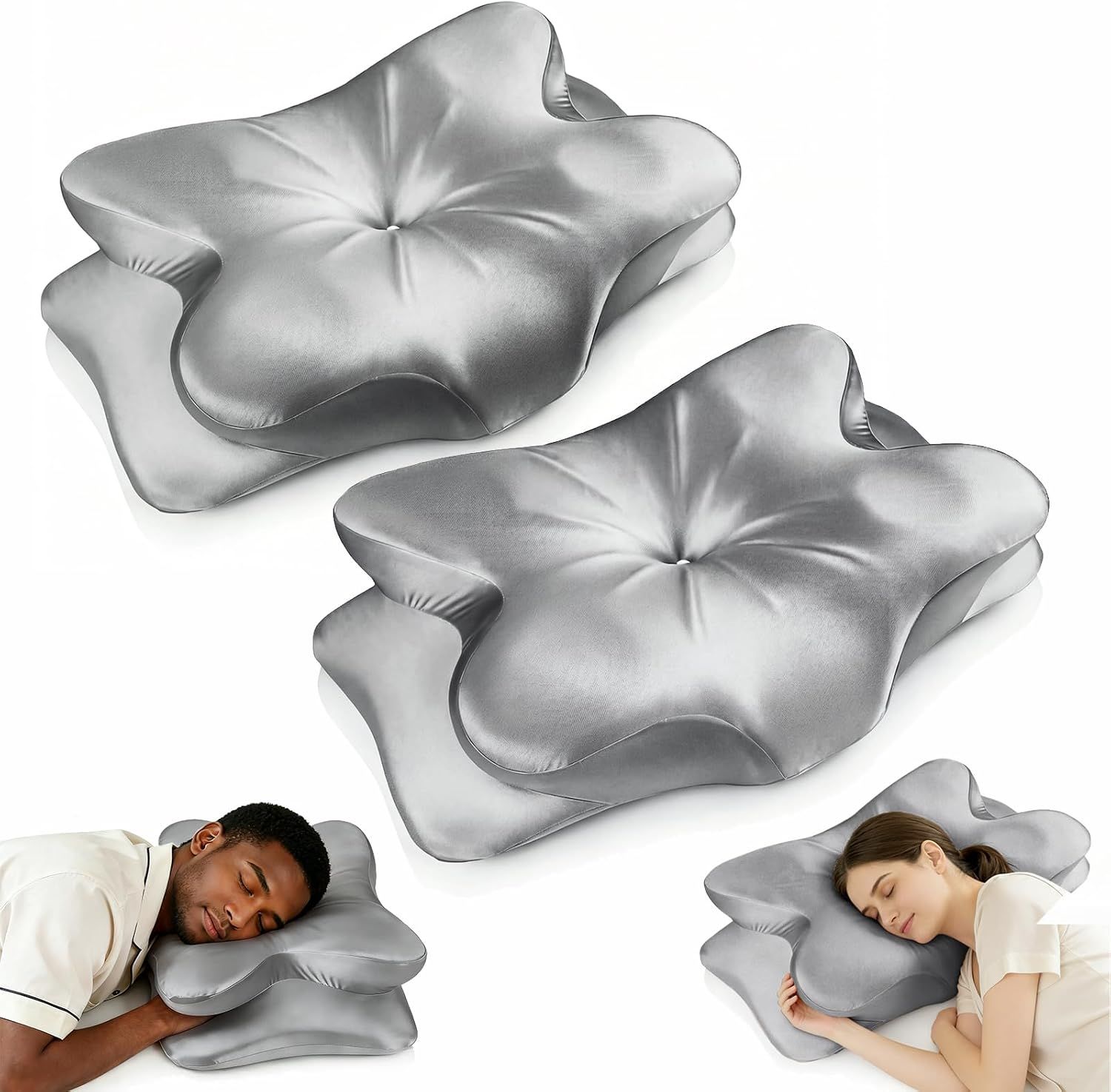 2-Pack Cervical Neck Pillow for Neck Pain 2-Pack Cervical Neck Pillow for Neck Pain