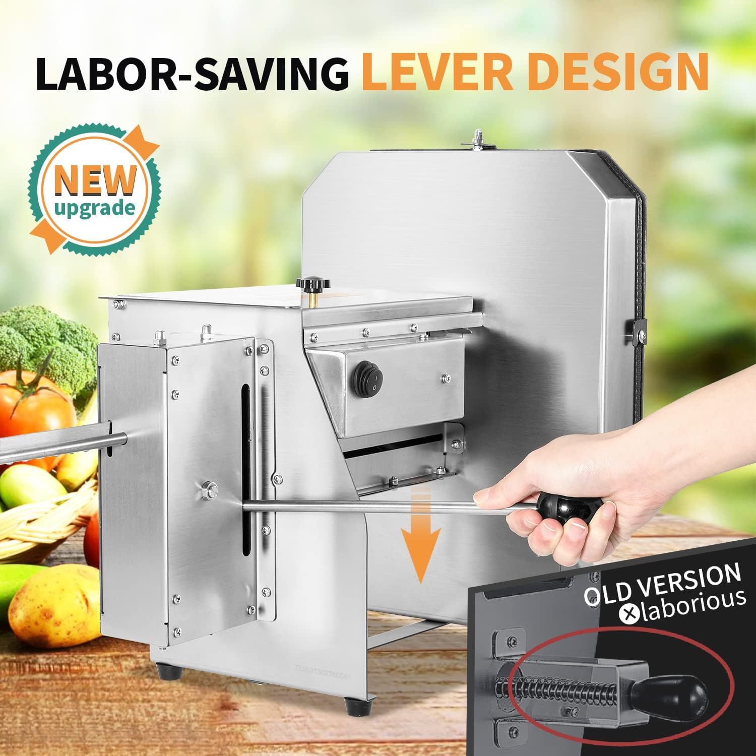 Newhai Upgraded Electric Potato Slicer Commercial Onion Sweet Potato Slicing Machine